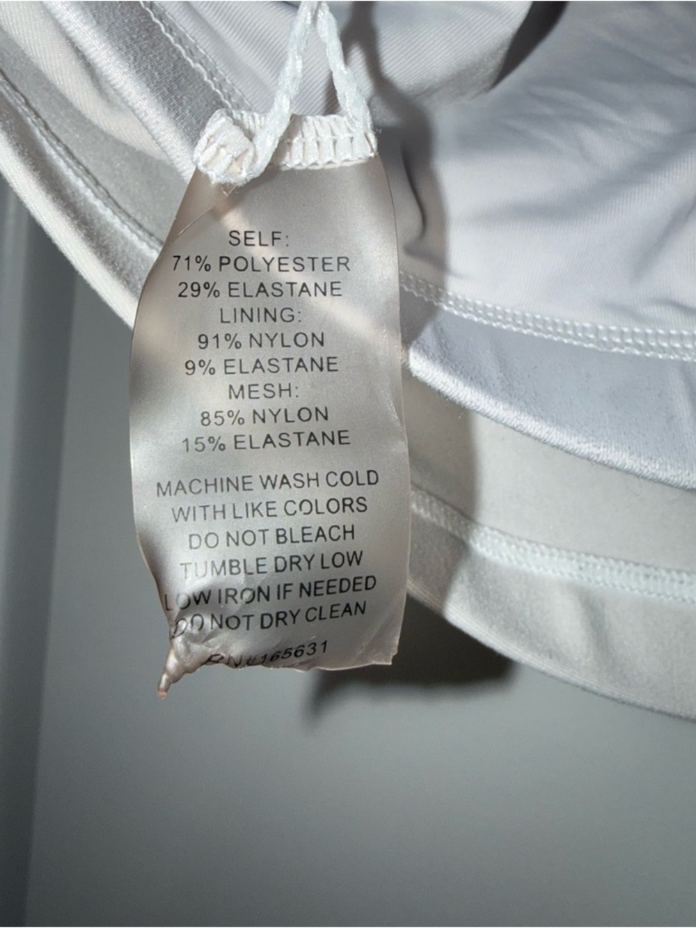 Calme By Johnny Was White Sports Bra Size Medium